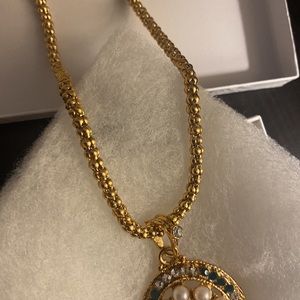 NECKLACE ONLY! Bollywood red & green necklace